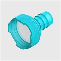 Teal Polypropylene Suction Filter, 105 Micron Polypropylene Mesh, 1/4" (6.4mm) ID Tube
