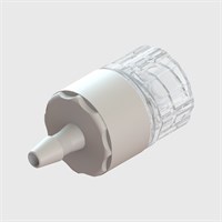 3/32" Barb to Male Luer Lock, ABS Body with Polystyrene & Glass Fibre Filter