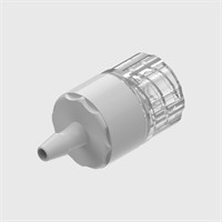 ISO 80369-7 ABS Bodied Bacterial Filter, 0.2 Micron Hydrophobic Glass Fibre disc, 3/32" (2.4mm) ID Tube to Male Luer Lock