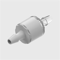 ABS Bodied Bacterial Filter, 0.2 Micron Hydrophobic Glass Fibre Disc, 1/8" (3.2mm) ID Tube