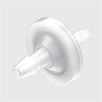 Animal Free Polypropylene In-Line Filters - 3/16" to 1/8" ID Tube - Hydrophilic PET Disc - Various Microns Available