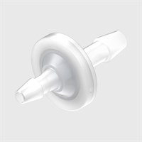 Animal Free Polypropylene In-Line Filters - 3/16" to 1/4" ID Tube - Hydrophilic PET Disc - Various Microns Available