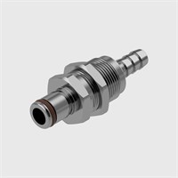 316 Stainless Steel Plugs - 1/4" ID Tube - Non-Valved - 1/4" Flow - Q4 Series