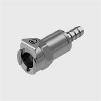 316 Stainless Steel Sockets - 1/4" ID Tube - Non-Valved - 1/4" Flow - Q4 Series