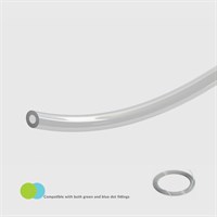 Clear Polyurethane Tubing, 95 Shore A, 5/32" (4.0mm) ID x 0.236" (6.0mm) OD Tube - 30M - Compatible with Both Green and Blue Dot Fittings