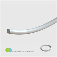 Grey Polyurethane Tubing, 85 Shore A, 1/8" (3.2mm) ID x 1/4" (6.4mm) OD Tube - 15M - Compatible with Both Green and Blue Dot Fittings