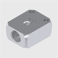 Nickel Plated Brass Single Station Manifold, 1/8" NPT Female Thread - ESV Series & EHV Series