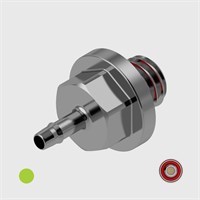 Stainless Steel Easy Barb 1/16" to 10-32 UNF Filters - Choose Seal and Micron Options