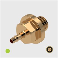 Brass Easy Barb 1/16" to 10-32 UNF Filters - Choose Seal and Micron Options