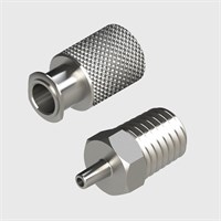 ISO 80369-7 Compatible - Nickel Plated Brass Luers - Male and Female Slip to Thread Luers - Various Sizes