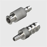 ISO 80369-7 Compatible - Nickel Plated Brass Male & Female Slip Luer to Barbs - Various Sizes