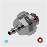 316 Stainless Steel 1/16" (1.6mm) ID Tube to 10-32 UNF Male Thread - Choose Seal and Orifice Options