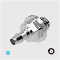 Nickel Plated Brass 3/32" (2.4mm) ID Tube to 10-32 UNF Male Thread - Choose Seal and Orifice Options