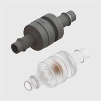 1/4" Nylon or Polypropylene Umbrella Check Valves - Available in Various Cracking Pressures