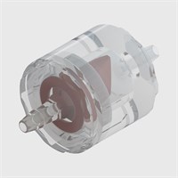 ABS body duckbill check valve with Fluorosilicone. 1/16" barb inlet and outlet. ≤ 25 mbar cracking pressure