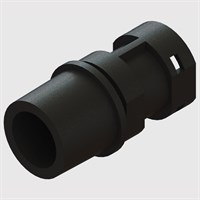 Black Plastic Quick-Connect 1/4 Turn  Coupling, 1/4" NPT Thread to Female Socket Connector