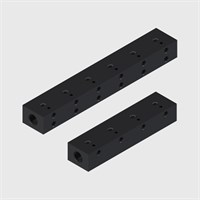Black Anodised Aluminium Single & Double Sided Manifolds - ESV Series