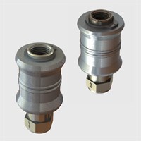 In-line 3/2 Sleeve Valve, Nickel Plated Brass Stem, Anodised Aluminium Sleeve, Threaded Ports, NBR Seals