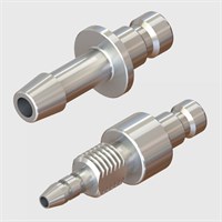 Plated Brass Coupling Plugs - Sliding Collar - Mini Imperial