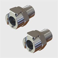 Chrome Plated Brass Coupling Sockets - 1/4" Flow Thumb Latch - Non-Valved - Q4 Series