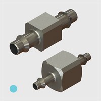 Nickel Plated Brass Equal Straight Connectors (Pack of 5) - Various Sizes