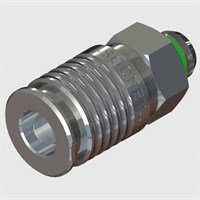 Quick-Connect Coupling, Mignon Profile, SS body, 1/4" BSPT Male Threaded Socket