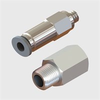 Nickel Plated Brass Check Valves, Buna-N Seal - 1.45 Cracking Pressure