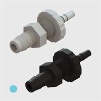 .170" x 1/16" Multi-Barb Tube to Tube Reducing Panel Mounts - Various Materials