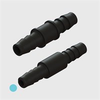 1/8" Multi-Barb Tube to Tube Equal Straight Connectors - Various Materials