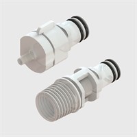 Twist Lock Couplings - Plug, Valved - Polypropylene