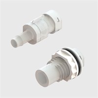 Twist Lock Couplings - Socket, Valved - Polypropylene