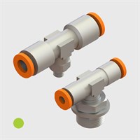 Nickel Plated Brass - Swivel Male Branch Tees - Various Sizes