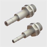 Nickel Plated Brass - Male Thread to Extended Stem Adaptors - Various Sizes