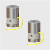 PEEK 2 Way Isolation Valves Normally Open 0.040" Orifice Effective Size