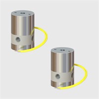 PEEK 3 Way Isolation Valves Normally Open 0.040" Orifice Effective Size