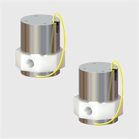 PTFE 2 Way Isolation Valves Normally Closed 0.156" Orifice Effective Size